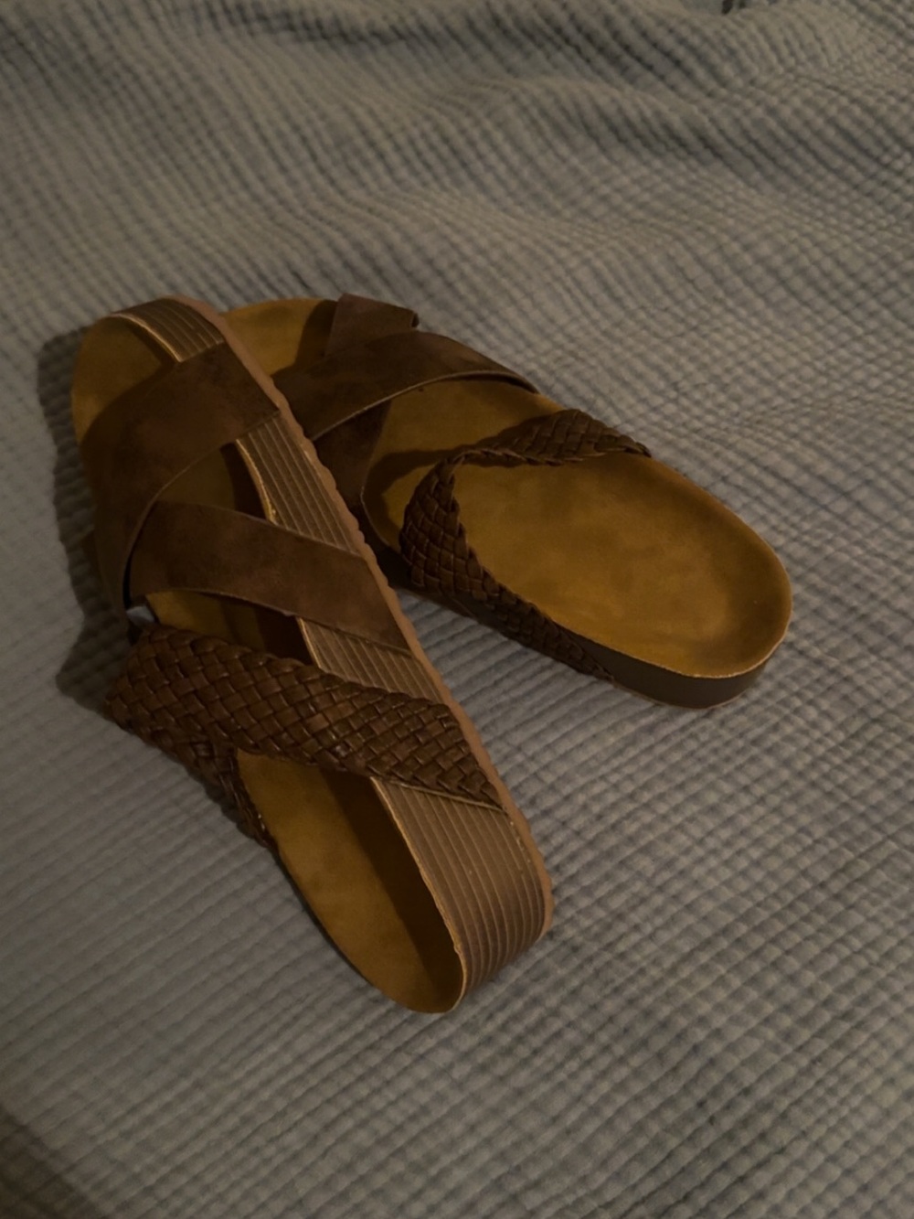 Women’s Braided Slide Sandals - Brown